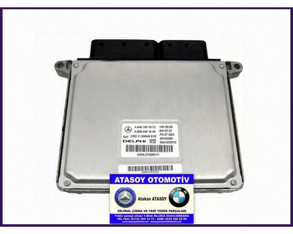 MERCEDES W204 C220CDI MOTOR BEYNİ 6461503134 6461503972 6461501972 6461506577 A6461503134 A6461503972 A6461501972 A6461506577 A0054461640 R0412C031F R0412C031D R0412C031A